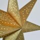 7. DECORATIVE STAR WITH LED ILLUMINATION, height: 65CM, CHAMPAGNE