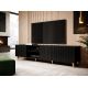 3. TV cabinet PAFOS 200x40x52 black matt