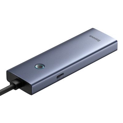 3. Baseus UltraJoy Series USB-A hub 4xUSB-A 3.0 1xUSB-C 5V 50cm - gray