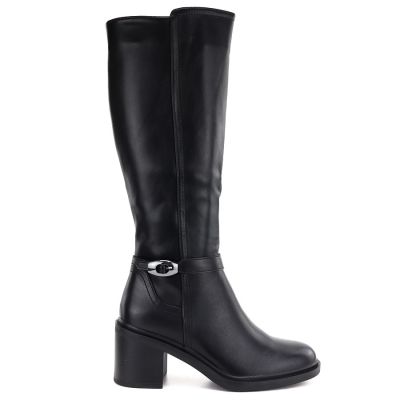 2. Sergio Leone KZ-14 black insulated high-heeled boots