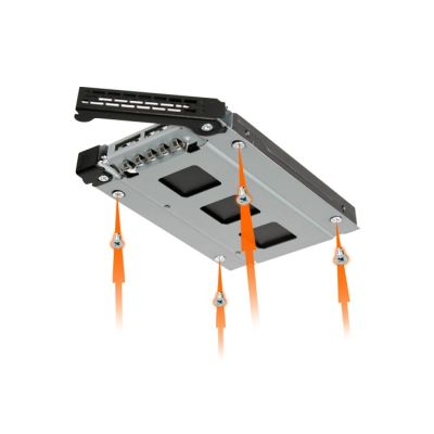 8. IcyDock Mounting Plate 2x6.3cm SATAI-III in 1x3.5" RAID Control