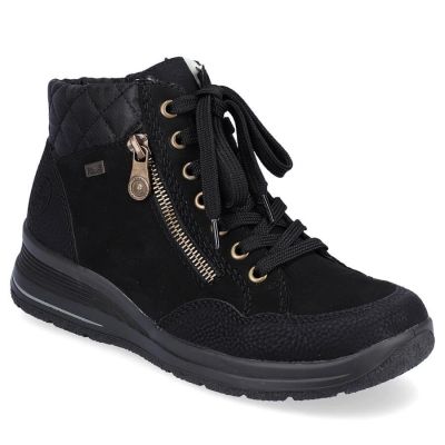 35. Rieker W RKR567 Waterproof Insulated Leather Ankle Boots