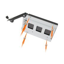 We-Ra. IcyDock with space for 2 drives: 2x6.3cm SATAI-III/SAS HDD&SSD in color, 1x3.5" Metal