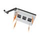 We-Ra. IcyDock with space for 2 drives: 2x6.3cm SATAI-III/SAS HDD&SSD in color, 1x3.5" Metal