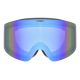 2. Uvex provoqe FM ski goggles for winter sports, black, men's, blue, spherical lens