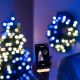 4. Twinkly Pre-lit Wreath – 50 RGB LEDs, Regal 24" green wire, Type C plug