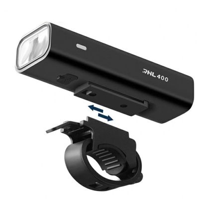 2. Rockbros RHL400 Front Bike Light 400lm USB-C - Black