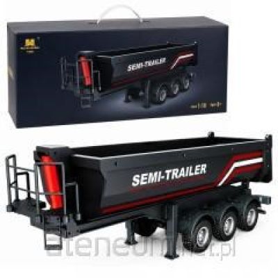 RC Huina 1509 Metal Remote Controlled Tipper Semi-trailer Black 1:18