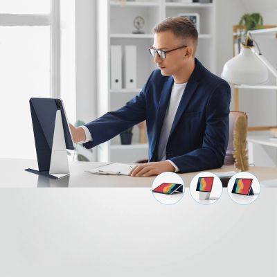 7. AmazingThing Matte Pro Mag Folio Case with Stand for iPad Air 11" M3/M4 (2025/2026) - Blue