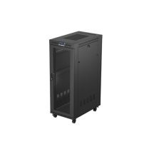 19" 32U 600x1000 black floor-standing rack cabinet with perforated doors LCD Lanberg (Flat Pack)
