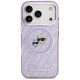 3. Karl Lagerfeld IML Glitter Karl & Choupette Heads Logo MagSafe Case for iPhone 17 Pro - Purple