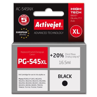 Activejet AC-545NX Ink (Canon PG-545XL replacement; Supreme; 16.5ml; black)