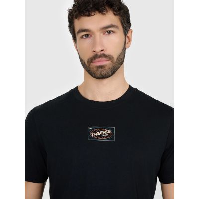 6. Men's regular printed T-shirt 4F 4FRAW25TTSHM3377-20S