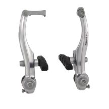 Brake shoes h110 2x90 silver straight spring