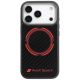 Audi RSQ Carbon Fiber Sport Red Circle MagSafe Case for iPhone 17 Pro - Black