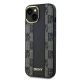 2. DKNY Leather Checkered Mono Pattern MagSafe Case for iPhone 14/15/13 - Black