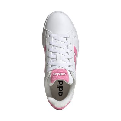 4. Adidas Grand Court 3.0 kids' shoes white and pink HP3528
