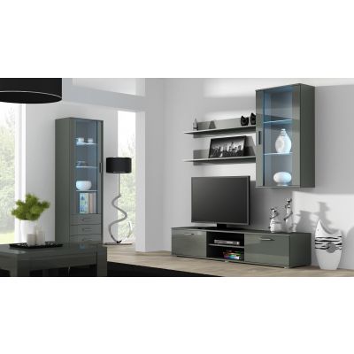 2. Shelf 125cm (2 pcs) SOHO grey matte