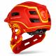 6. Wozinsky Kids' Full Face Bike Helmet with USB Rear Light S - Red and Yellow