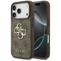 Guess 4G Big Logo Case for iPhone 17 Pro - Brown