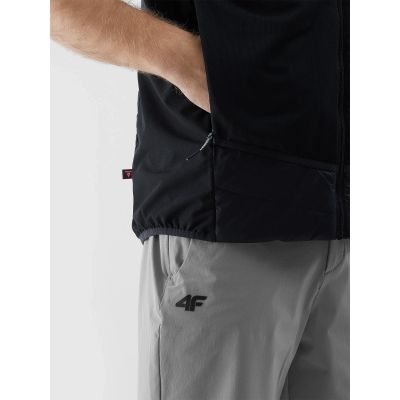 5. Men's trail running vest with primaloft black eco fill 4F