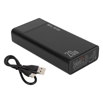 5. BLOW POWER BANK 20000MAH QC+PD 20W + LIGHTNING BLACK PB20E