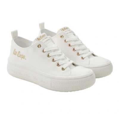 Lee Cooper women's shoes sports sneakers white platform fashionable