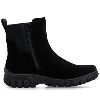 2. Waterproof Comfortable Black Leather Women’s Ankle Boots – Rieker 7269-00