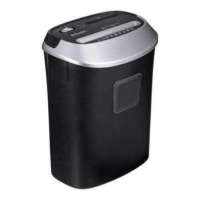 4. Activejet ASH-1201D shredder, P-3, 25 l, 5x38 mm shreds, 12 sheets, black and silver.