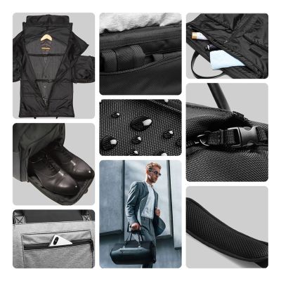 2. Wozinsky Premium Suit Travel Bag with Wet Pocket (45L) - Black