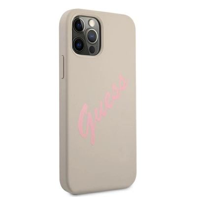 4. Guess GUHCP12MLSVSGP iPhone 12/12 Pro 6.1" gray pink/grey pink hardcase Silicone Vintage