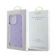 8. Guess Saffiano Peony Classic Logo MagSafe iPhone 16 Pro Max Case - Purple
