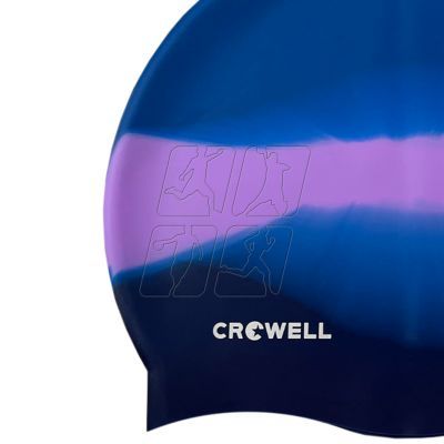 2. Crowell Multi Flame silicone swimming cap col.21