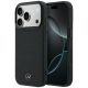 Mercedes Leather Mesh with Bow Line MagSafe Case for iPhone 17 Pro Max - Black