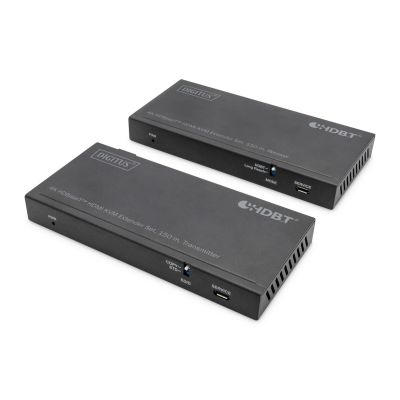 5. HDBaseT KVM Extender Kit, 150m, 4K/60Hz, USB 2.0, PoC, IR, Black