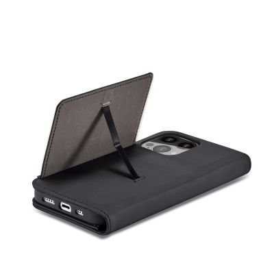 6. Magnet Card Case case for iPhone 14 Plus flip cover wallet stand black