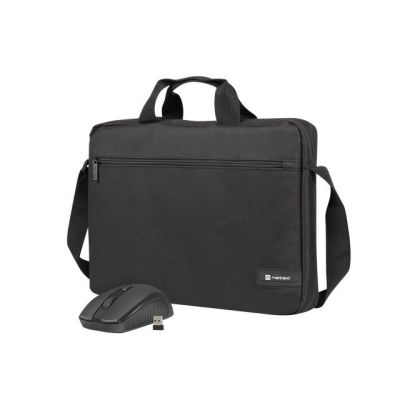 2. NATEC LAPTOP BAG WALLAROO 2 15.6" WITH WIRELESS MOUSE NTO-2051