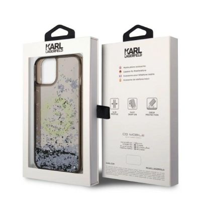8. Karl Lagerfeld Liquid Glitter RSG case for iPhone 14 Plus - black
