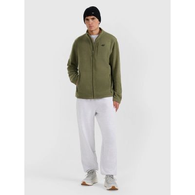 4. Men’s Regular-Fit Fleece Pullover with Stand-Up Collar 4F 4FRMM00TFLEM435-43S