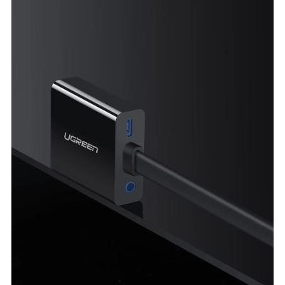 8. Ugreen adapter HDMI - VGA micro USB / audio 3.5 mm mini jack black (40248)