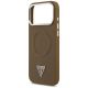 6. Guess Triangle Logo MagSafe case for iPhone 17 Pro - brown