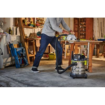 4. RYOBI R18WDV-0 18V One+ Cordless Vacuum Cleaner Black, Green