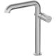 Tall washbasin tap with a rectangular spout