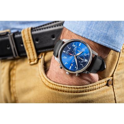 3. Men's Watch Giewont Chronograph Sapphire Black and Blue GW5630-A3