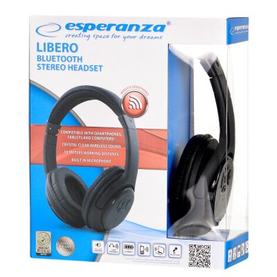 10. Esperanza LIBERO EH163K wireless headphones (black)