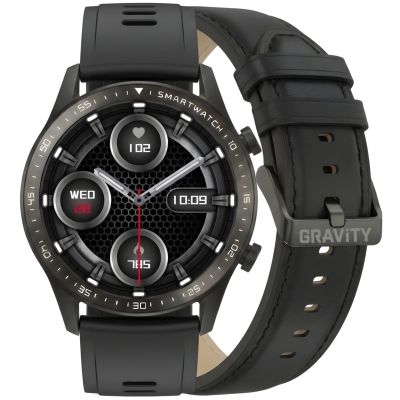 Smartwatch Gravity Black 2 Straps GT10-3
