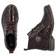 4. Women's patent leather ankle boots, brown, Rieker 71205-25