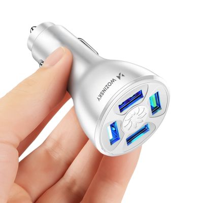 2. Wozinsky WCCAW 50W 4x USB-A QC car charger - white