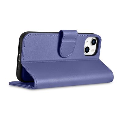 7. iCarer Wallet Case 2in1 Cover iPhone 14 Plus Anti-RFID Leather Flip Case Light Purple (WMI14220727-LP)
