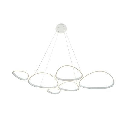 Gulf LED chandelier in white, 4000K